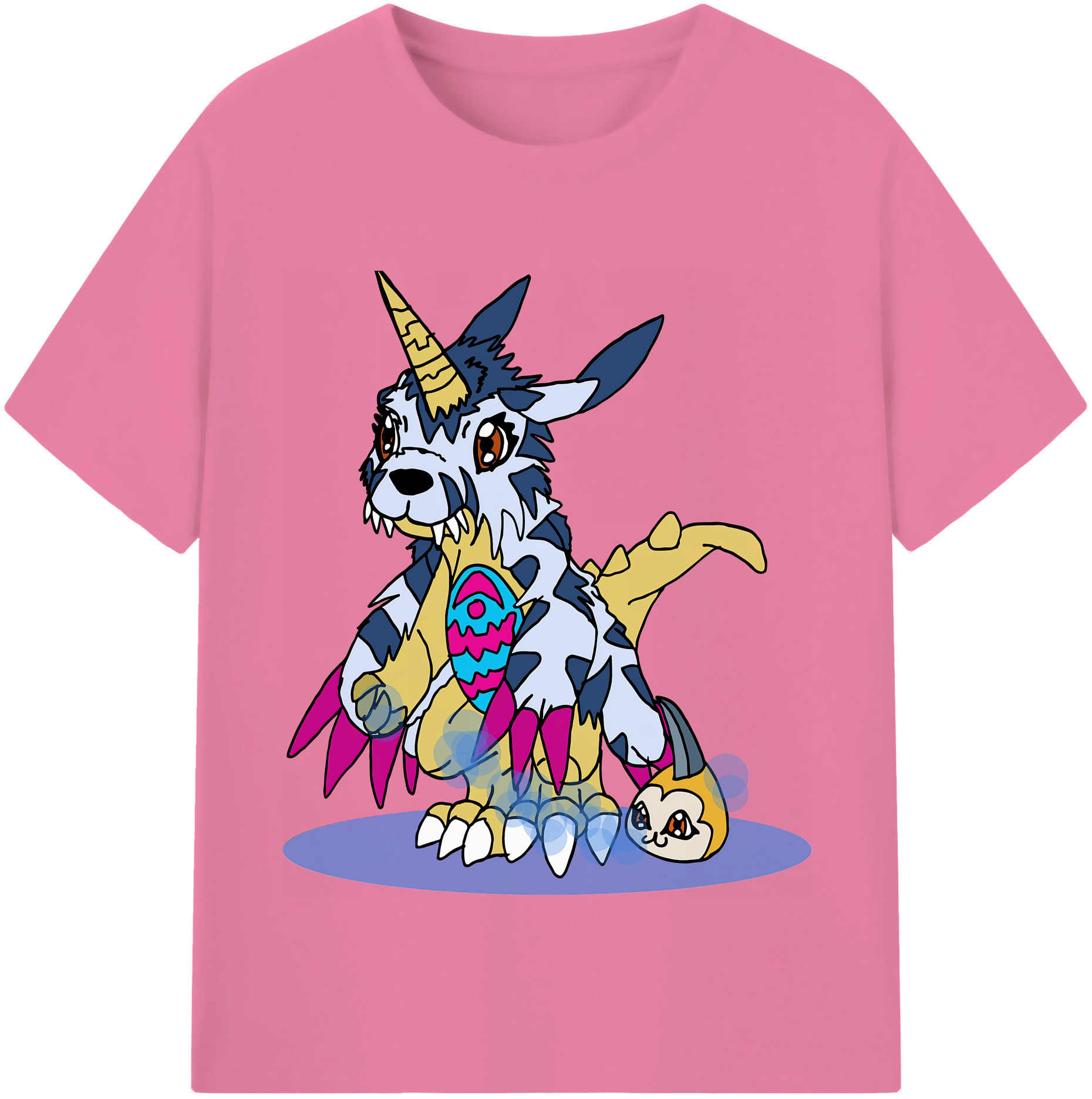 （画像用） Digimon デジタルモンスター/デジモン 綿100％半袖Tシャツ（フロントプリント）